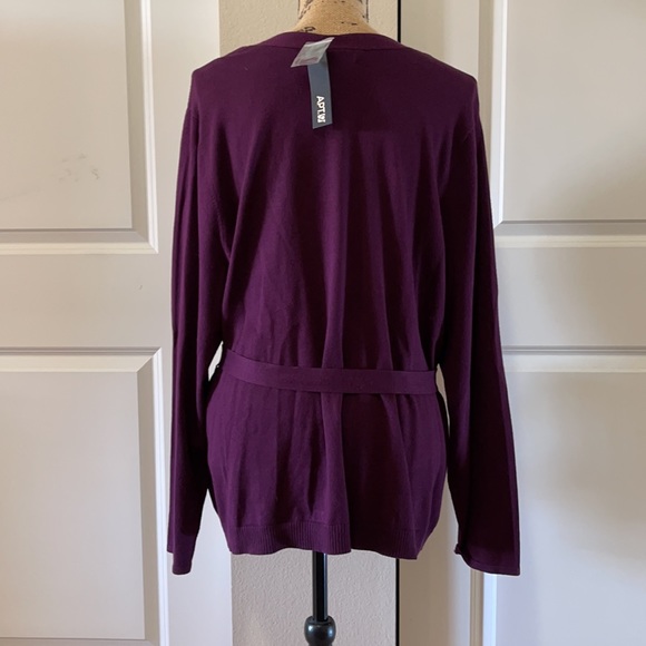 ☀️ 5/$20 NWT Apt. 9 Purple Ruffled Blouse. 3X - Picture 4 of 9
